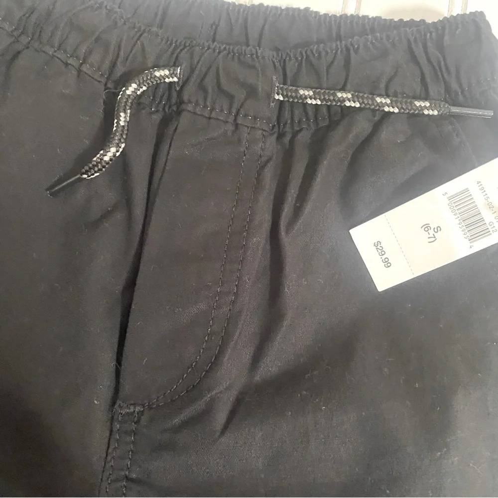 NWT Gap Boys Everyday Joggers True Black Size Small Drawstring and Pockets